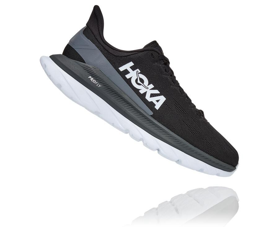 Tenis Hoka One One Feminino Pretas/Branco - Mach 4 - 527-IMTJER